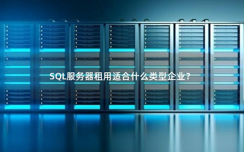 SQL服务器租用适合什么类型企业？