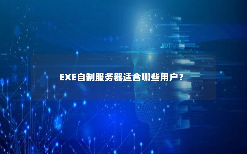 EXE自制服务器适合哪些用户？