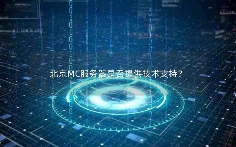 北京MC服务器是否提供技术支持？