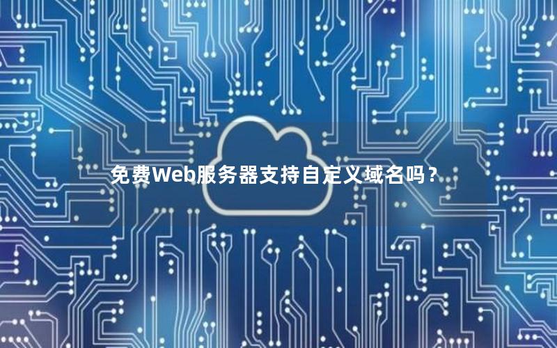 免费Web服务器支持自定义域名吗？