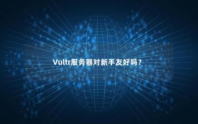 Vultr服务器对新手友好吗？