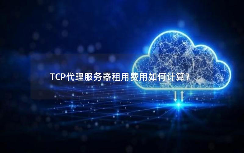 TCP代理服务器租用费用如何计算？