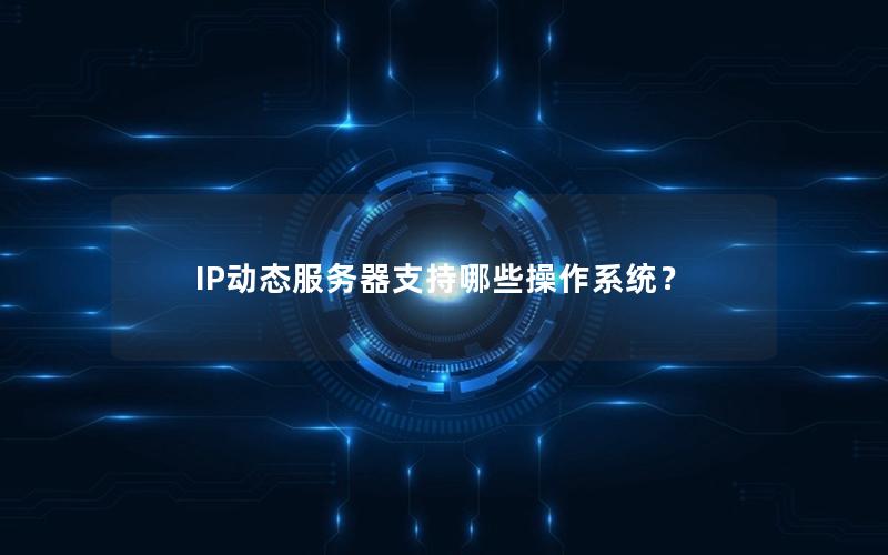 IP动态服务器支持哪些操作系统？