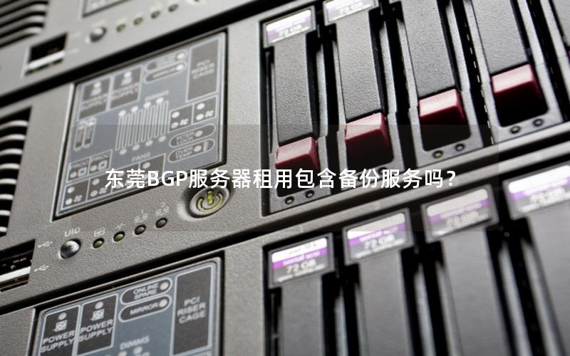 东莞BGP服务器租用包含备份服务吗？