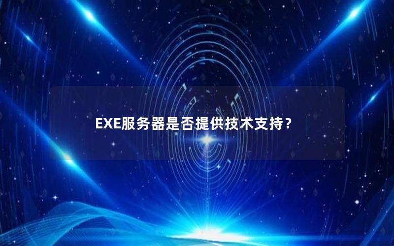 EXE服务器是否提供技术支持？