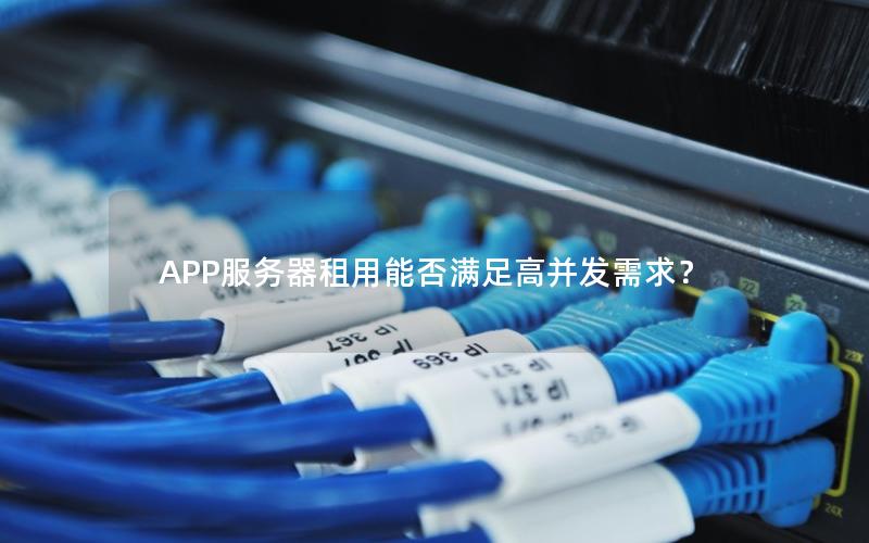 APP服务器租用能否满足高并发需求？