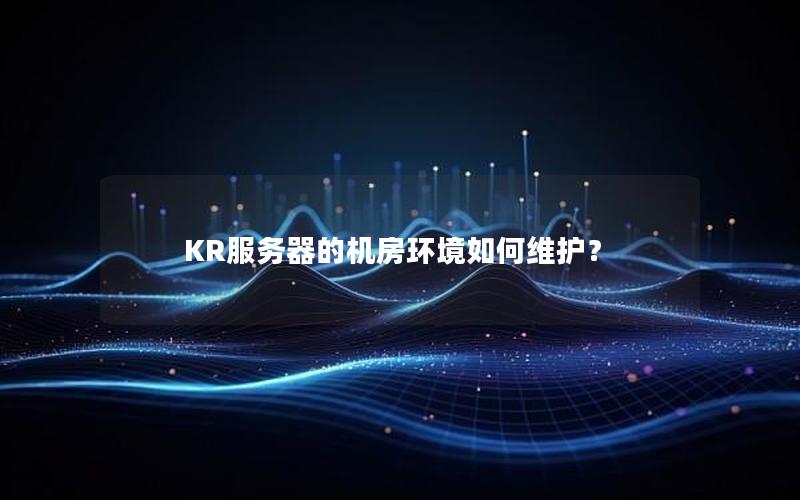 KR服务器的机房环境如何维护？