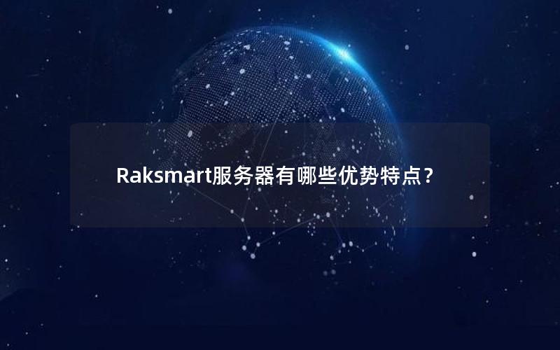 Raksmart服务器有哪些优势特点？