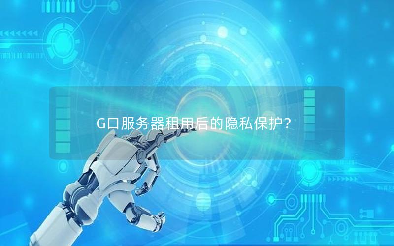 G口服务器租用后的隐私保护？