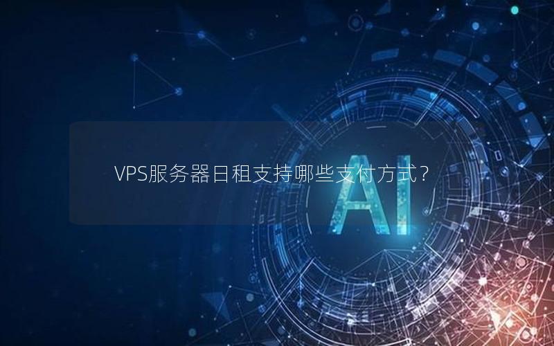 VPS服务器日租支持哪些支付方式？