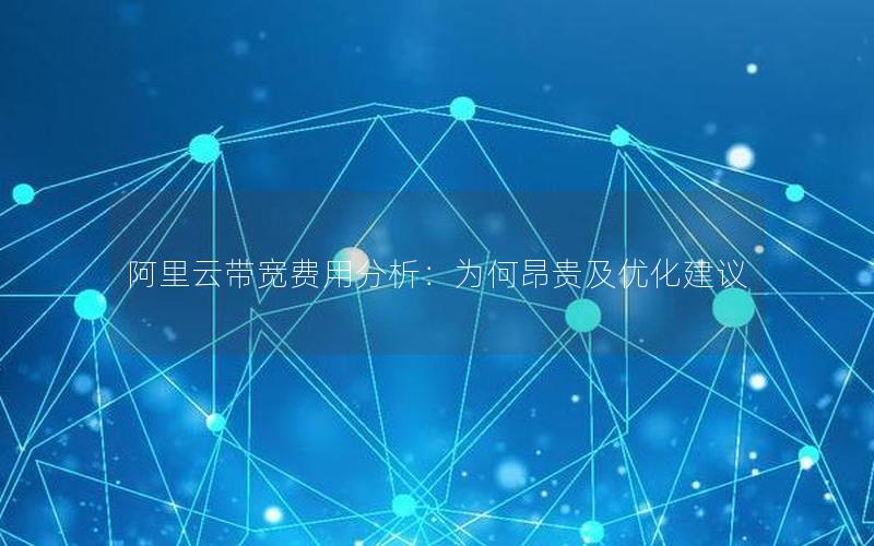 阿里云带宽费用分析：为何昂贵及优化建议