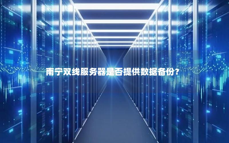 南宁双线服务器是否提供数据备份？