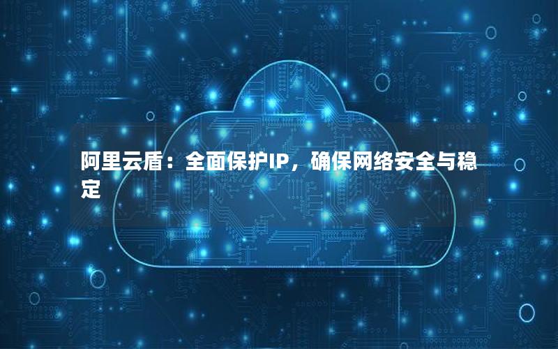 阿里云盾：全面保护IP，确保网络安全与稳定