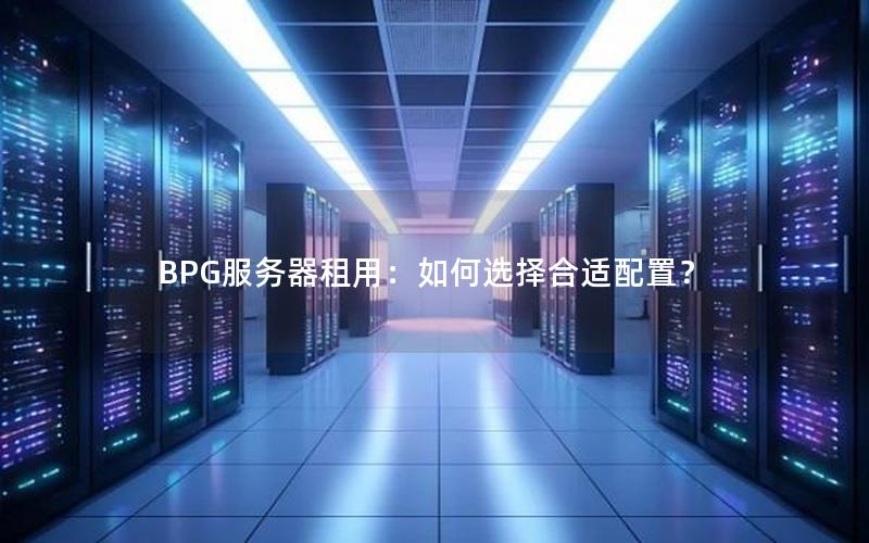 BPG服务器租用：如何选择合适配置？