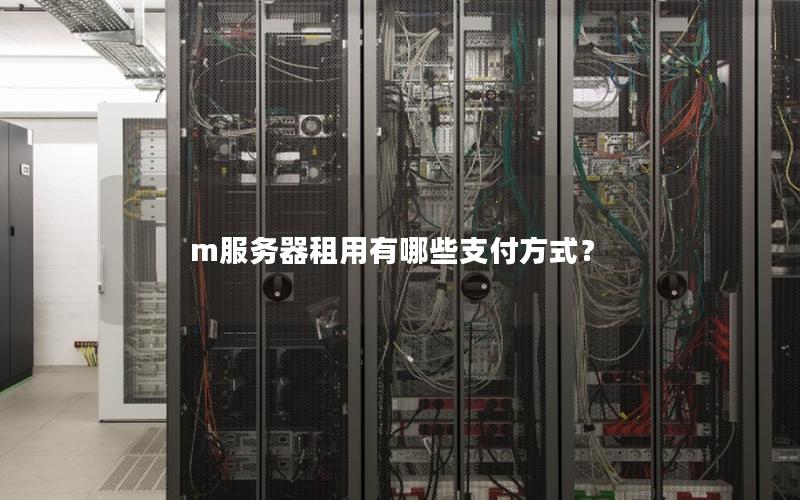 m服务器租用有哪些支付方式？