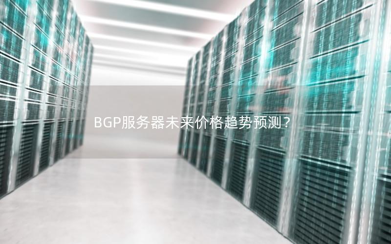 BGP服务器未来价格趋势预测？