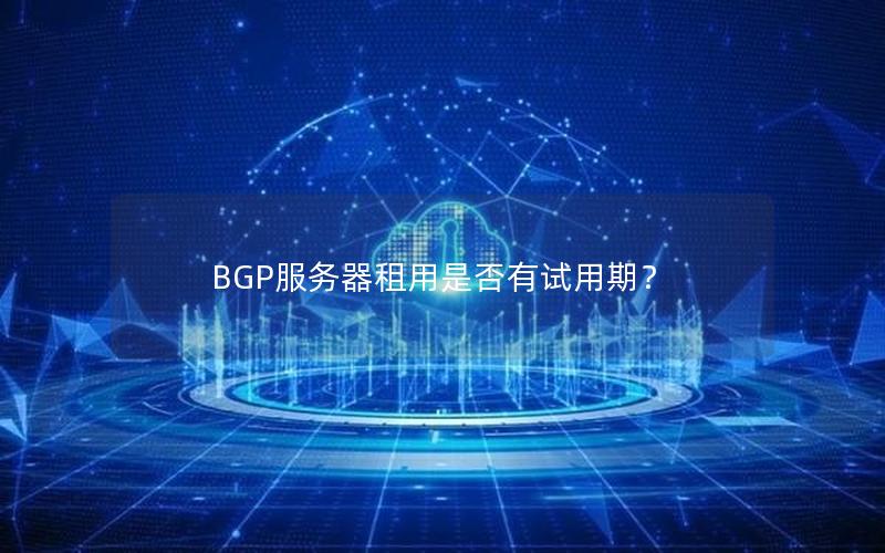 BGP服务器租用是否有试用期？