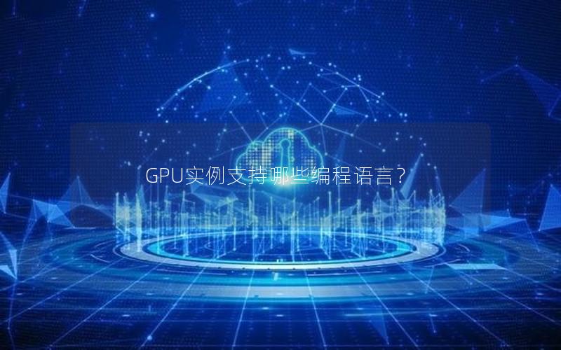 GPU实例支持哪些编程语言？