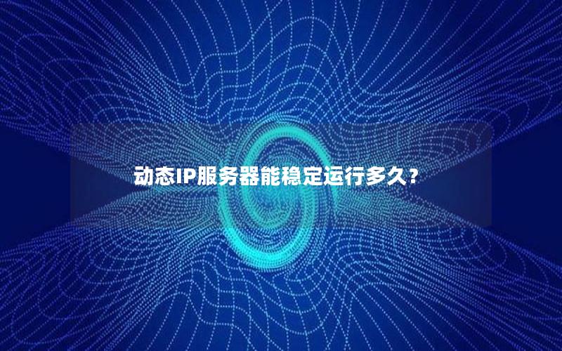 动态IP服务器能稳定运行多久？