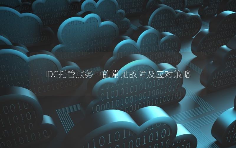 IDC托管服务中的常见故障及应对策略