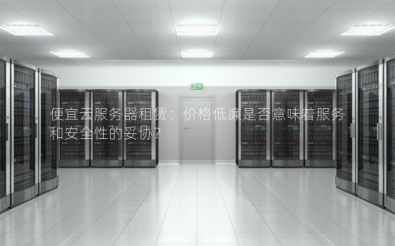 便宜云服务器租赁：价格低廉是否意味着服务和安全性的妥协？