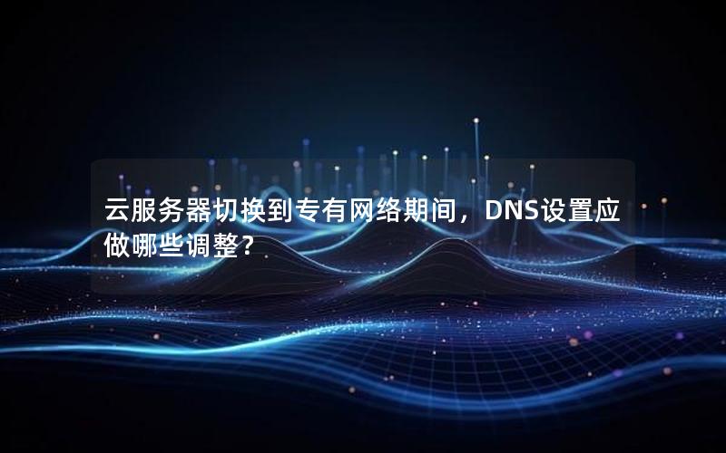 云服务器切换到专有网络期间，DNS设置应做哪些调整？