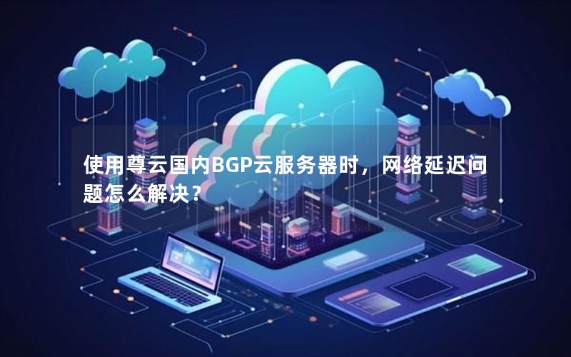 使用尊云国内BGP云服务器时，网络延迟问题怎么解决？