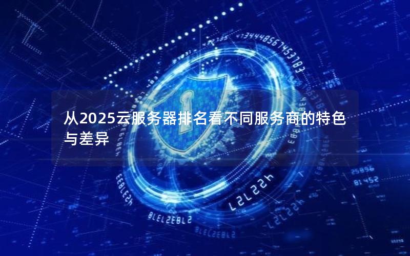 从2025云服务器排名看不同服务商的特色与差异