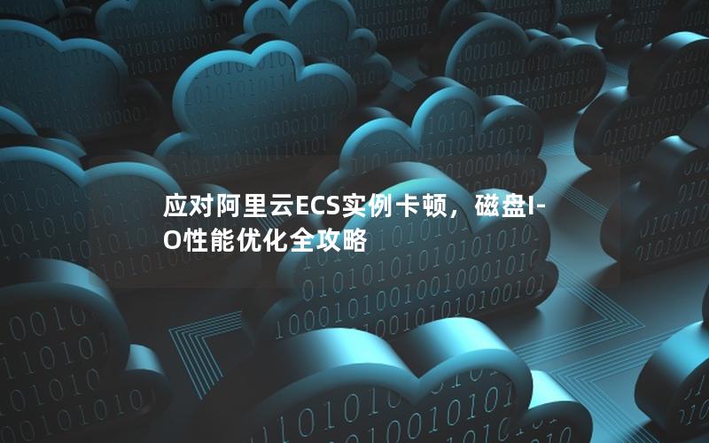 应对阿里云ECS实例卡顿，磁盘I-O性能优化全攻略