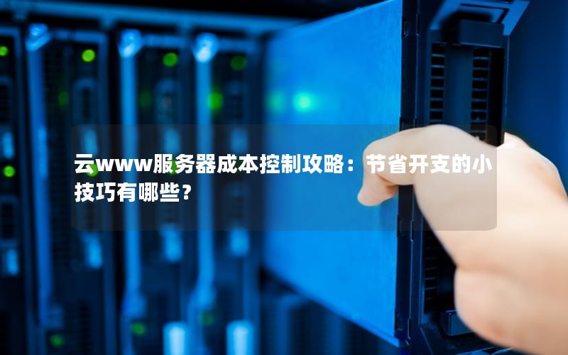 云www服务器成本控制攻略：节省开支的小技巧有哪些？