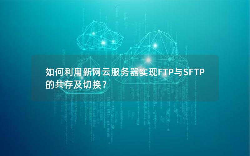 如何利用新网云服务器实现FTP与SFTP的共存及切换？