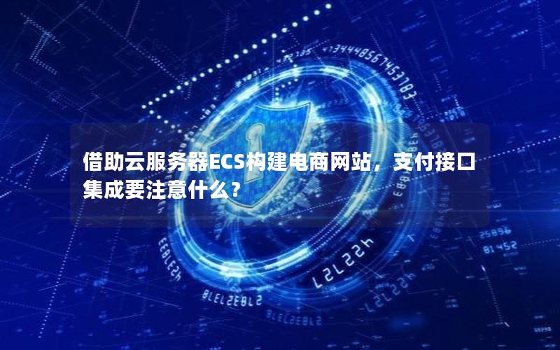 借助云服务器ECS构建电商网站，支付接口集成要注意什么？