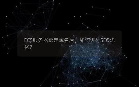 ECS服务器绑定域名后，如何进行SEO优化？