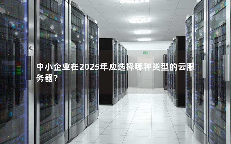 中小企业在2025年应选择哪种类型的云服务器？