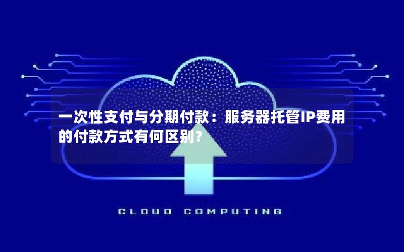 一次性支付与分期付款：服务器托管IP费用的付款方式有何区别？