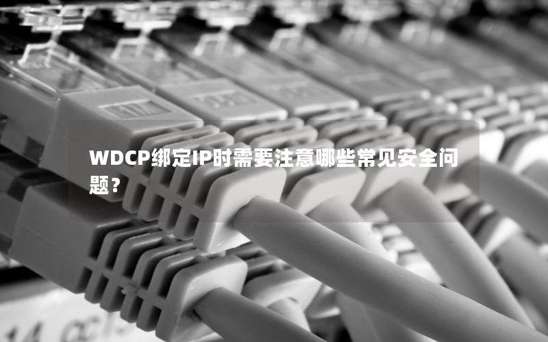 WDCP绑定IP时需要注意哪些常见安全问题？