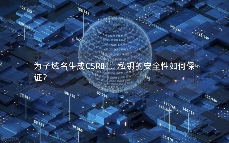 为子域名生成CSR时，私钥的安全性如何保证？