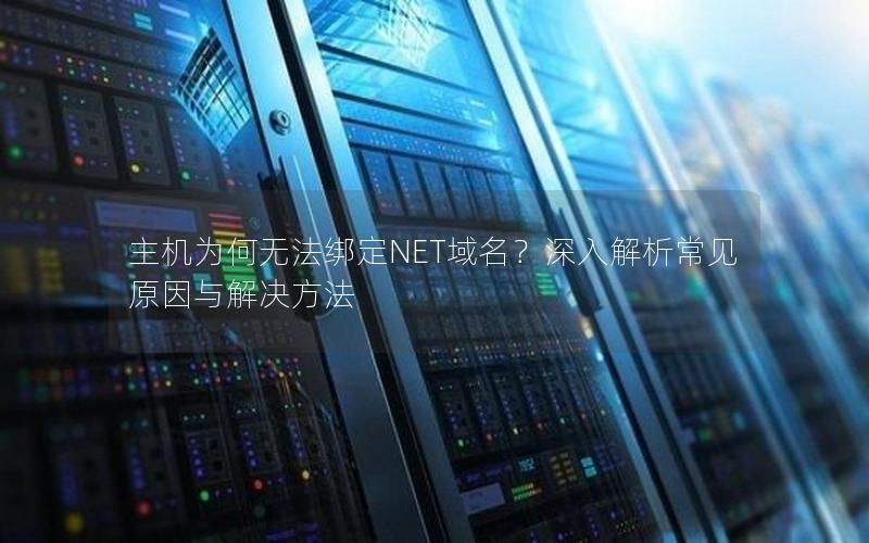 主机为何无法绑定NET域名？深入解析常见原因与解决方法