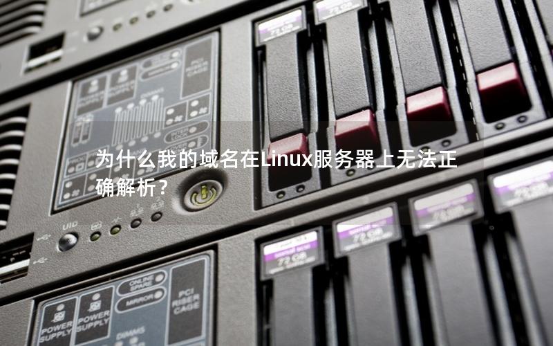 为什么我的域名在Linux服务器上无法正确解析？