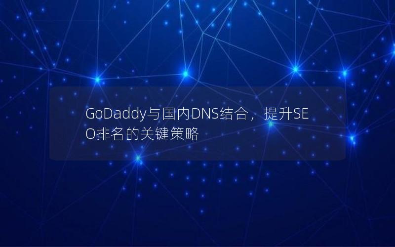 GoDaddy与国内DNS结合，提升SEO排名的关键策略