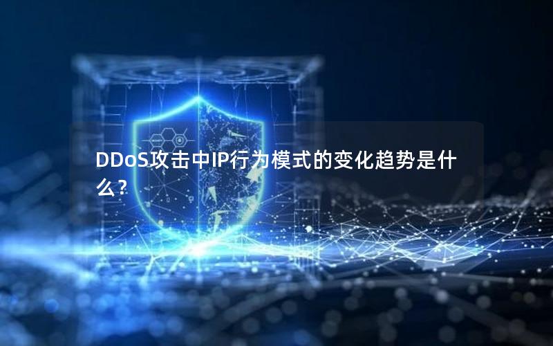 DDoS攻击中IP行为模式的变化趋势是什么？