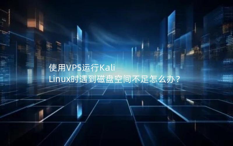 使用VPS运行Kali Linux时遇到磁盘空间不足怎么办？