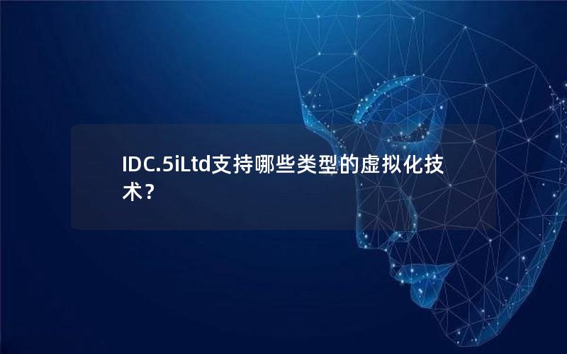 IDC.5iLtd支持哪些类型的虚拟化技术？