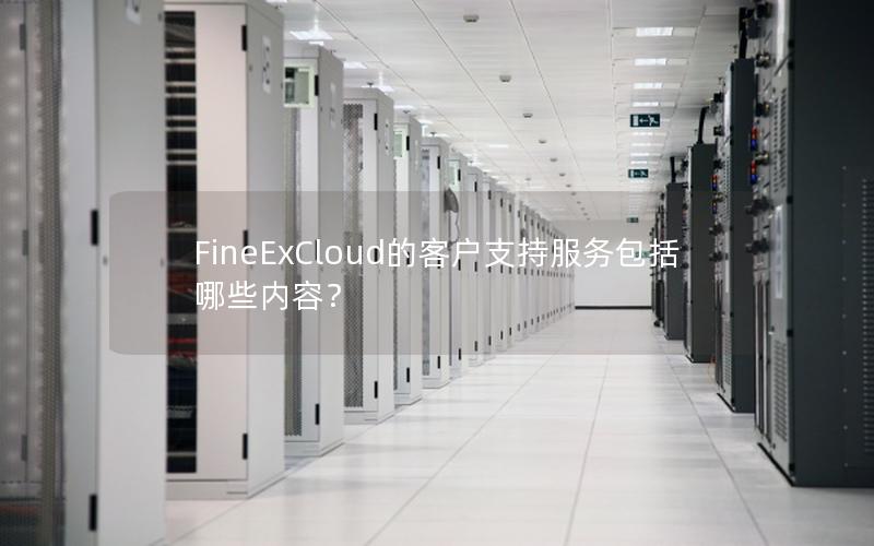 FineExCloud的客户支持服务包括哪些内容？