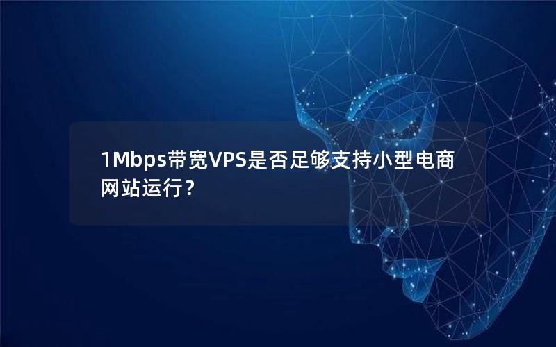 1Mbps带宽VPS是否足够支持小型电商网站运行？