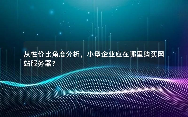 从性价比角度分析，小型企业应在哪里购买网站服务器？