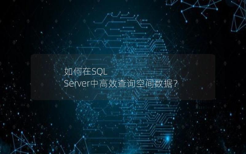 如何在SQL Server中高效查询空间数据？