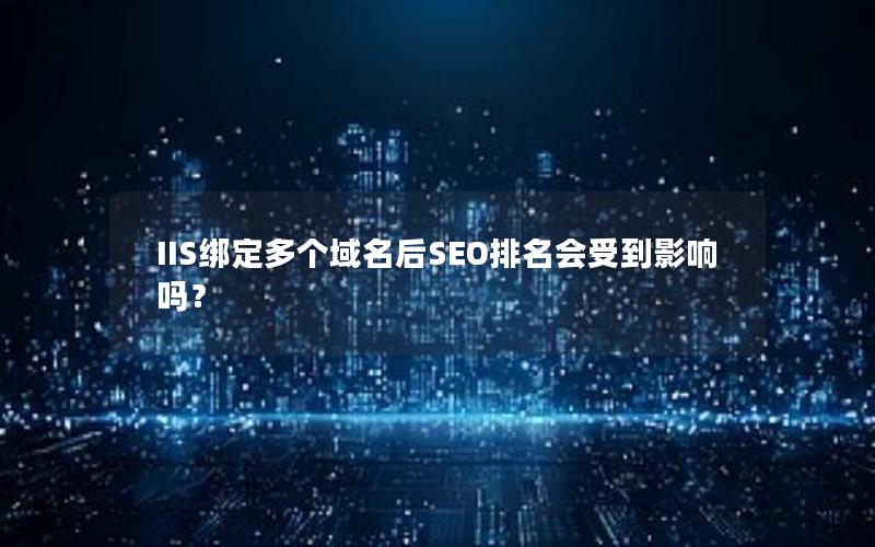 IIS绑定多个域名后SEO排名会受到影响吗？