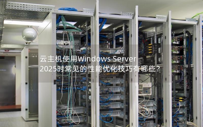 云主机使用Windows Server 2025时常见的性能优化技巧有哪些？