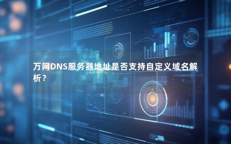 万网DNS服务器地址是否支持自定义域名解析？